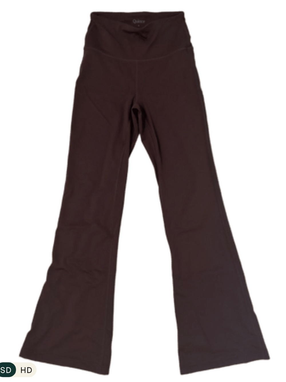 Quince Dark Brown High-Rise Flared Leggings